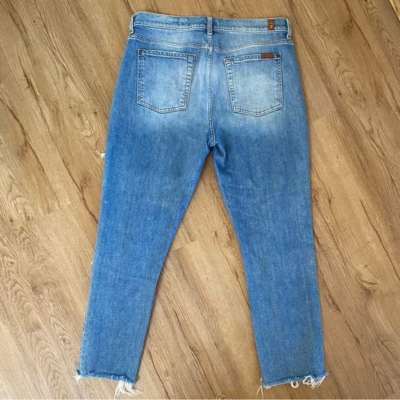 7 for all mankind high waist cropped Josefina, sz 29 - Picture 2 of 6